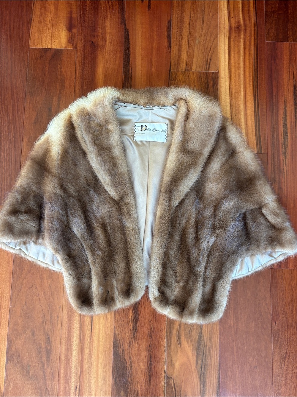 Vintage mink shrug